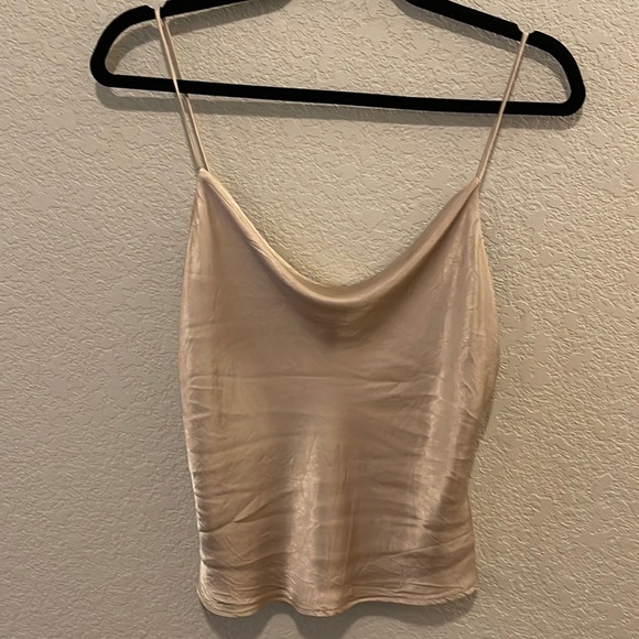 Zara Tops - Zara 100% Viscose Silky Spaghetti Strap Crop Tank Top/Camisole Size XS